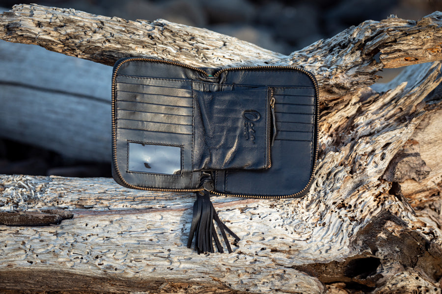 Mini - Mandala Leather Wallet