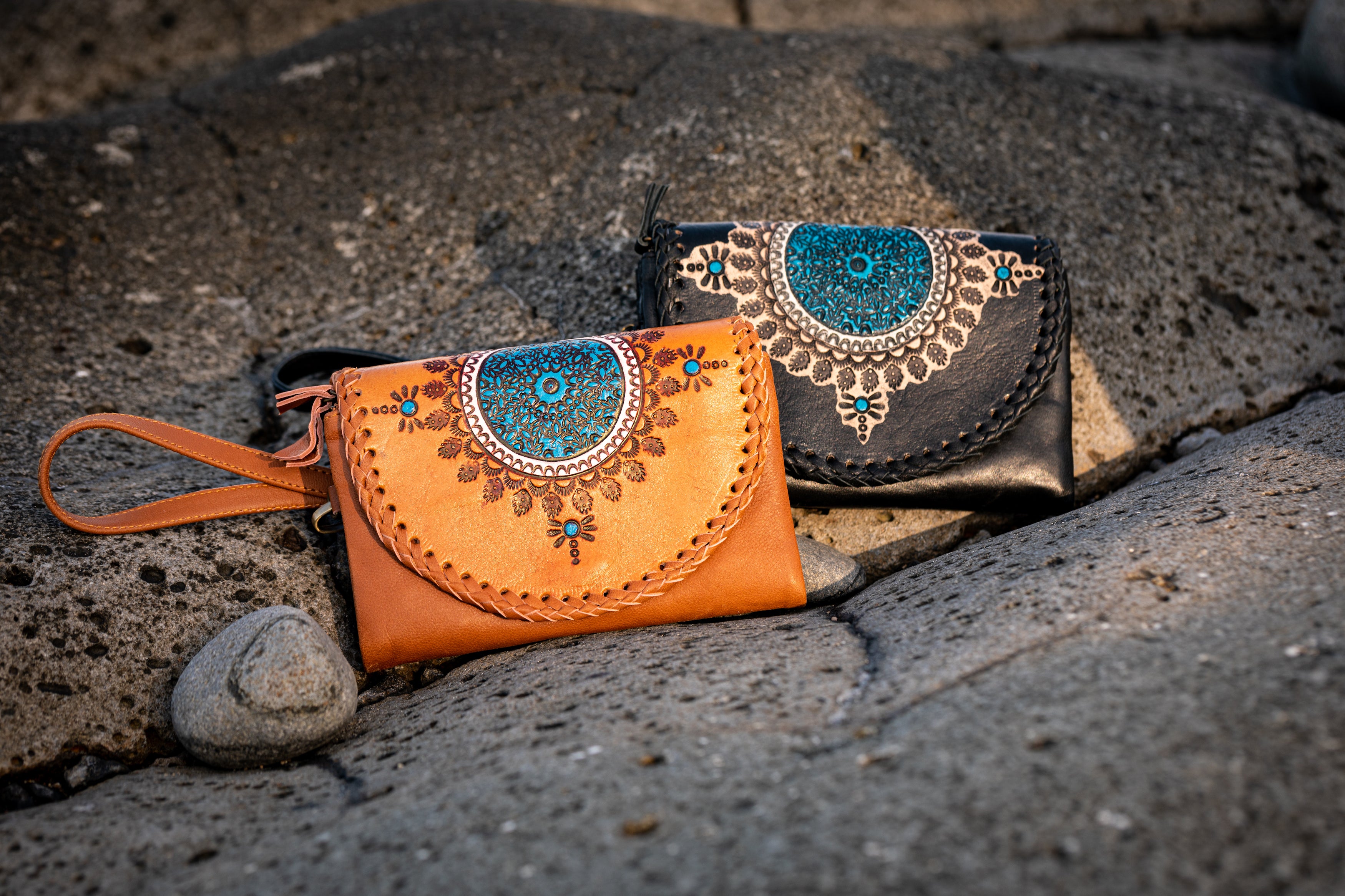 Boho Mini Leather Wallet