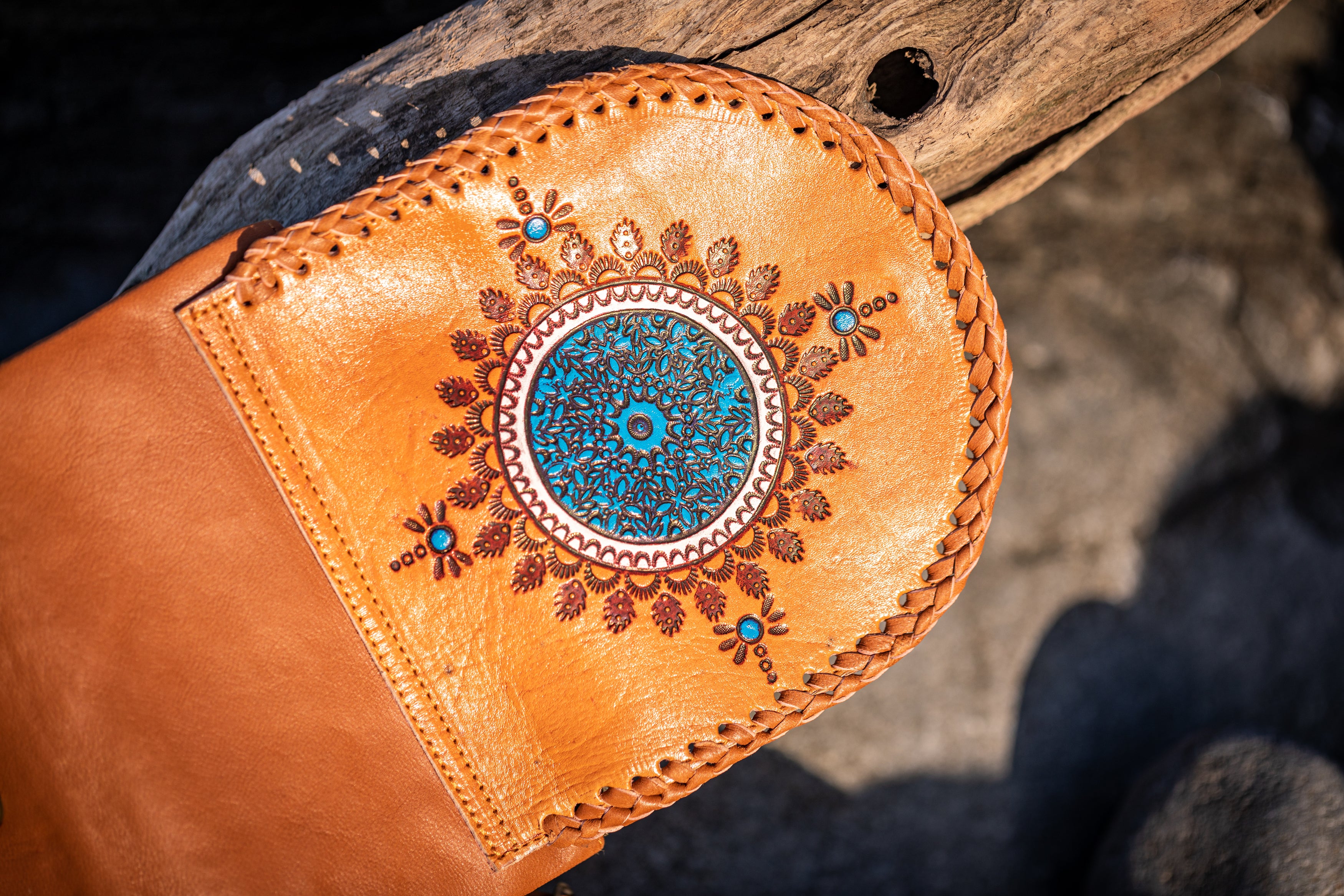 Boho Mini Leather Wallet