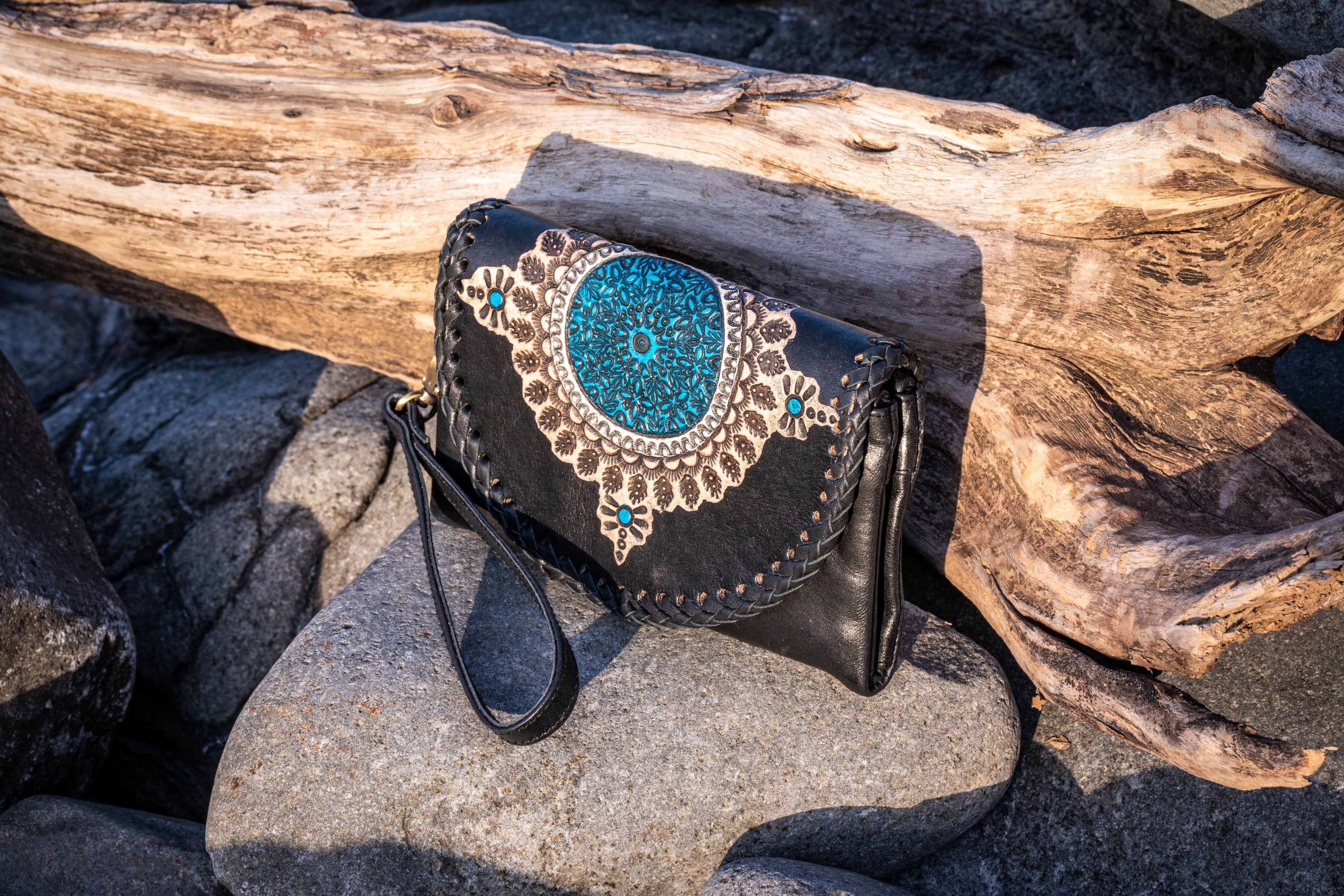 Boho Mini Leather Wallet