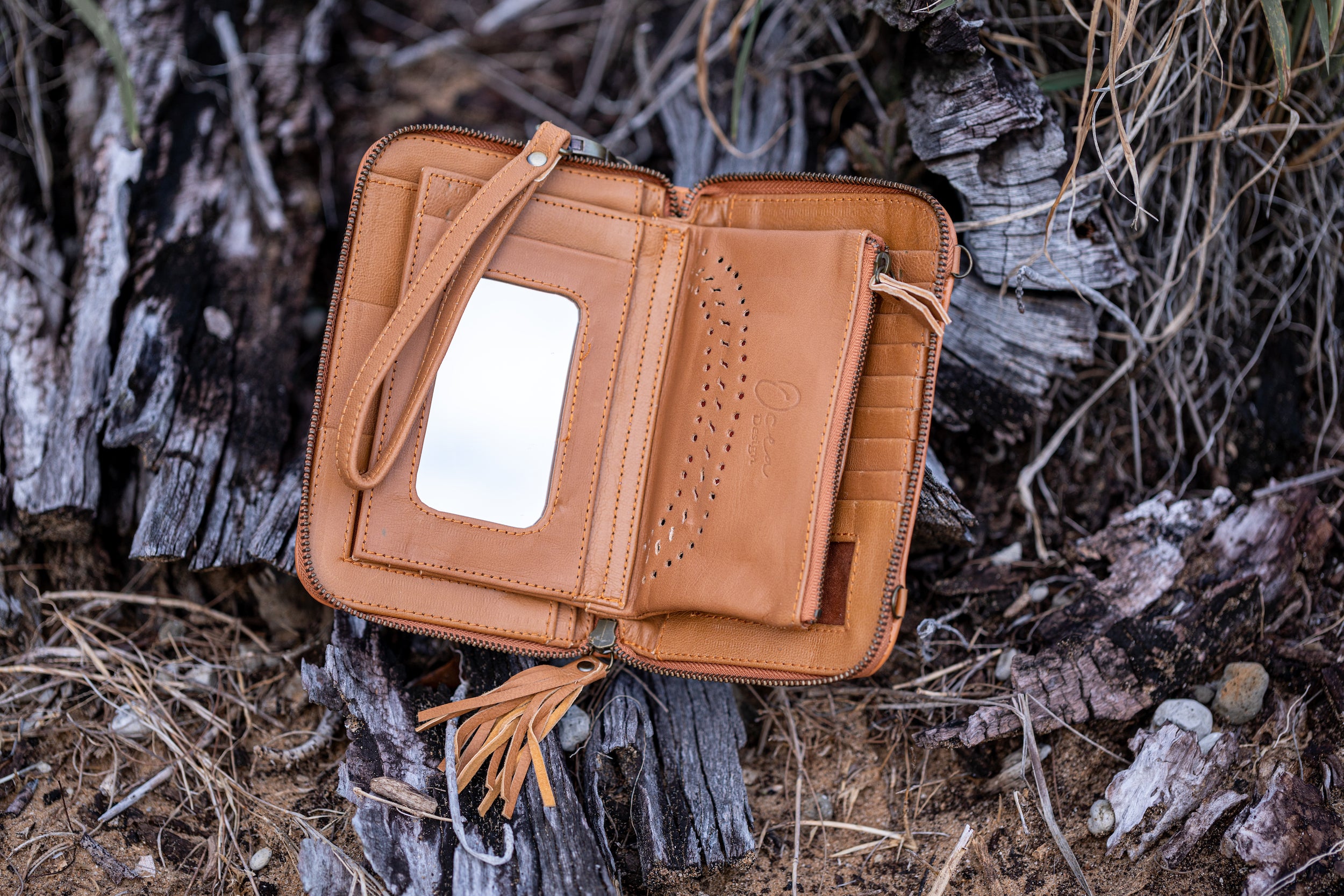 Lisa - Leather Mandala Wallet