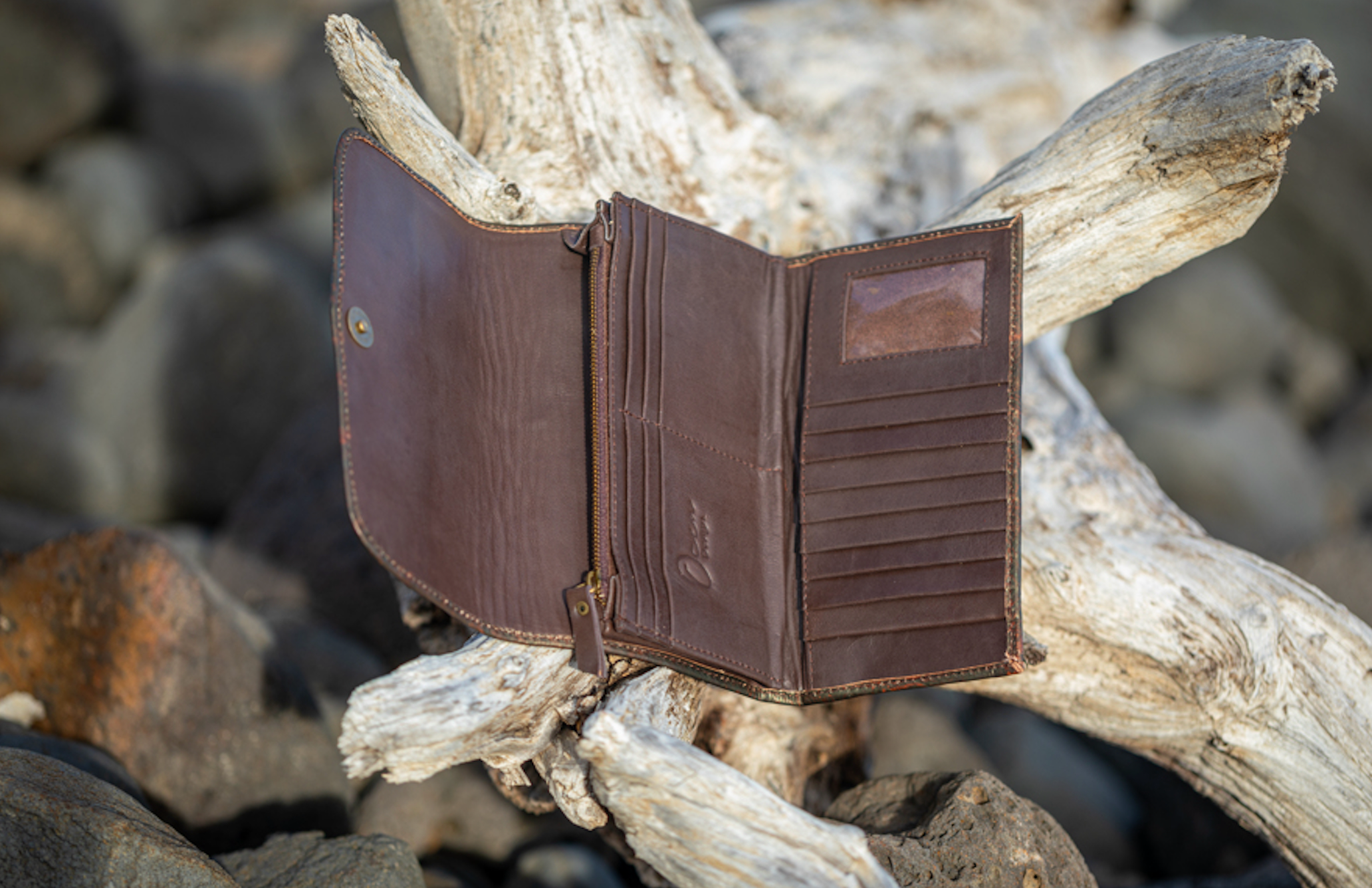 Lotus Leather Wallet
