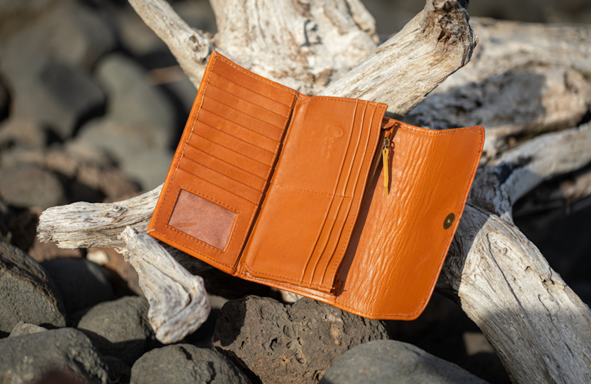 Lotus Leather Wallet