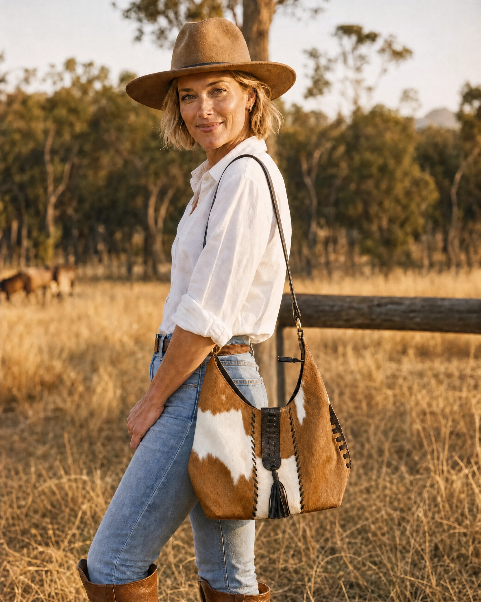 Desley Cowhide Bag